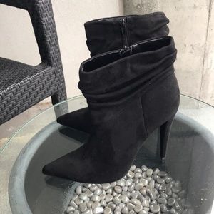 Black Stiletto Heeled Booties